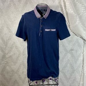 Ted Baker Navy polo size 3
